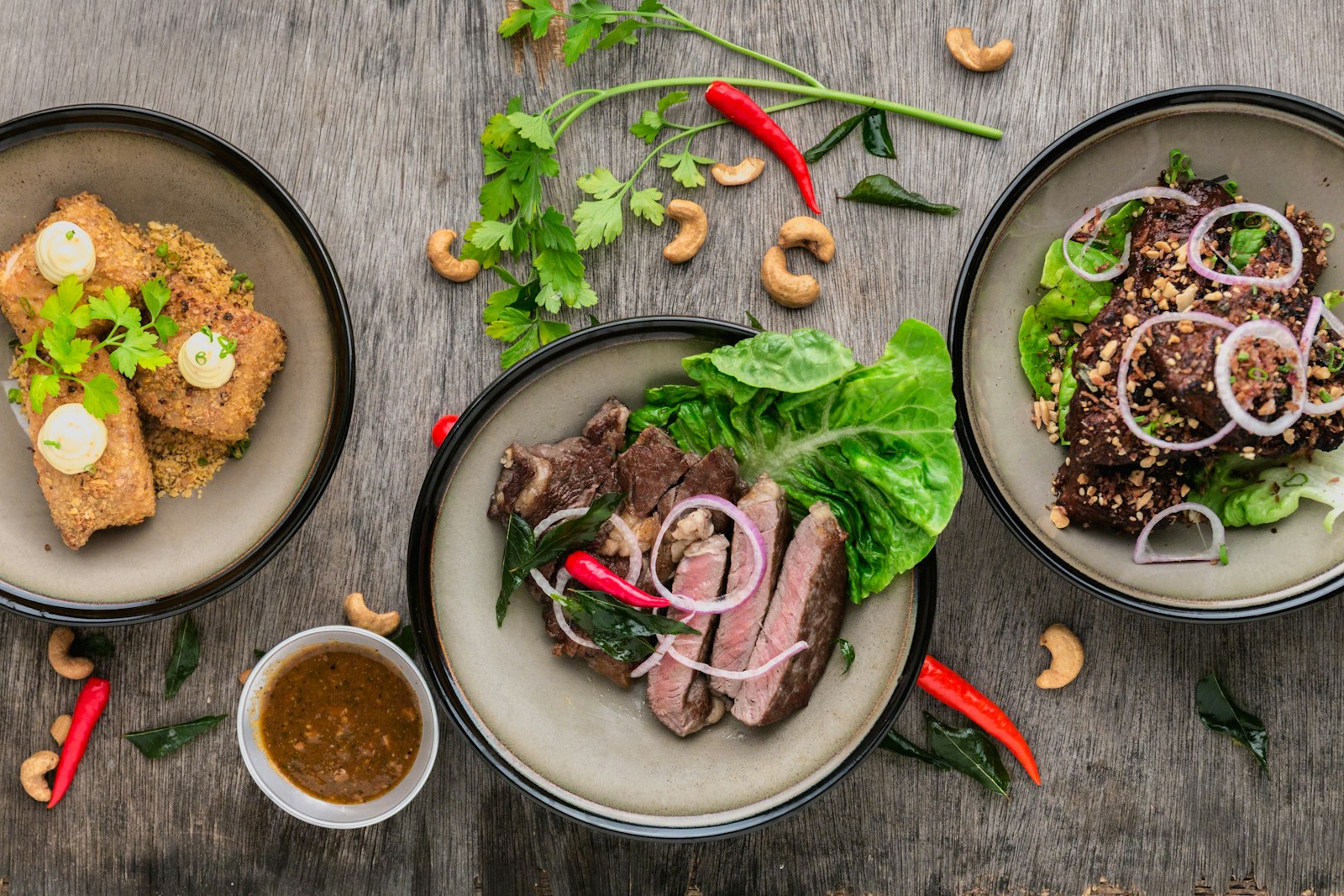 Spiced Indian meat curry in a bowl